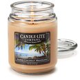 Candle-Lite aromātiska svece ar vāciņu Island Coconut Mahogany, 510 g