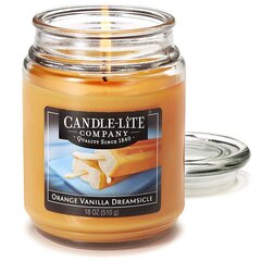 Candle-Lite aromātiska svece ar vāciņu Orange Vanilla Dreamsicle, 510 g cena un informācija | Sveces un svečturi | 220.lv