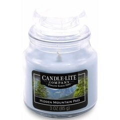Candle-lite ароматическая свеча с крышкой Hidden Mountain Pass, 85 г цена и информация | Подсвечники, свечи | 220.lv