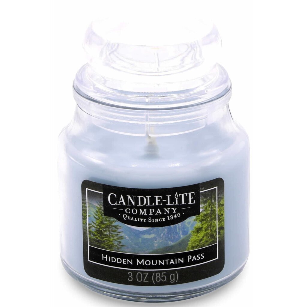 Candle-Lite aromātiskā svece su dangteliu Hidden Mountain Pass, 85 g cena un informācija | Sveces un svečturi | 220.lv