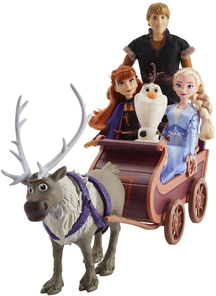 Leļļu un figūriņu ar ragavām komplekts Hasbro Ledus valsts 2 (Frozen 2) цена и информация | Rotaļlietas meitenēm | 220.lv