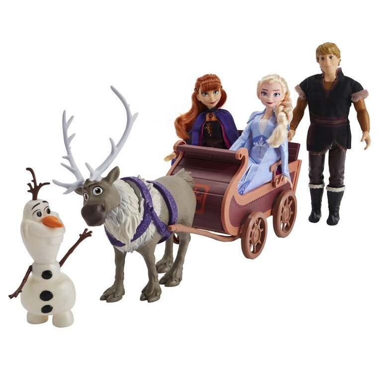 Leļļu un figūriņu ar ragavām komplekts Hasbro Ledus valsts 2 (Frozen 2) цена и информация | Rotaļlietas meitenēm | 220.lv