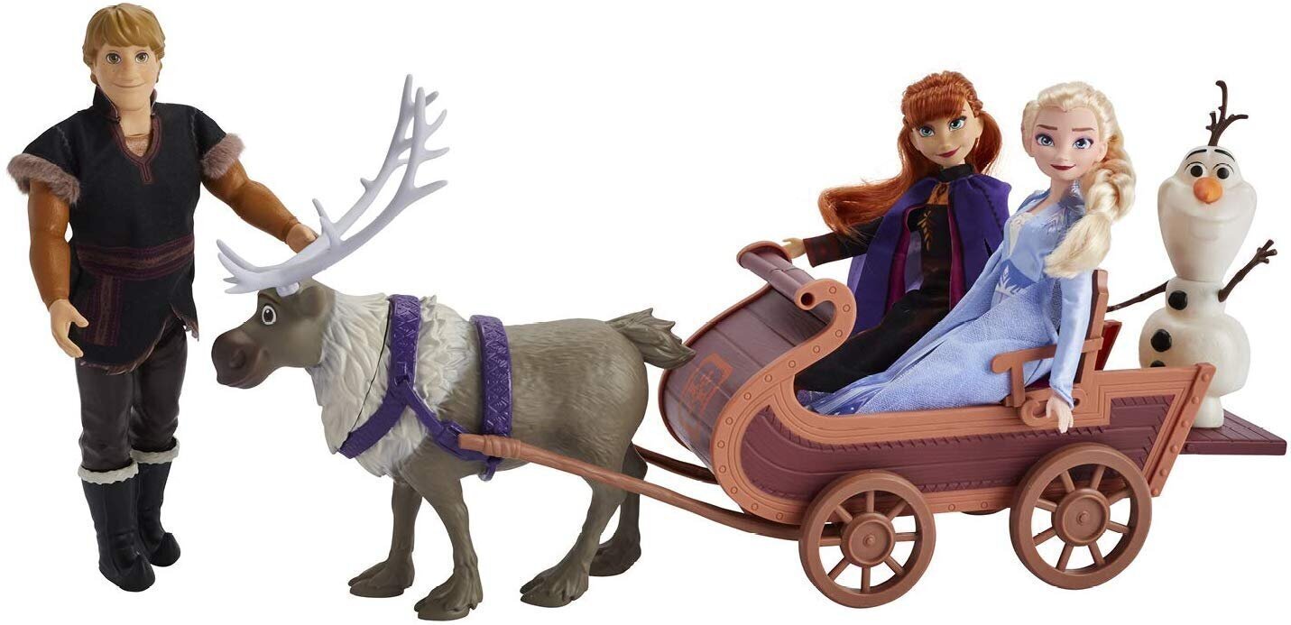 Leļļu un figūriņu ar ragavām komplekts Hasbro Ledus valsts 2 (Frozen 2) цена и информация | Rotaļlietas meitenēm | 220.lv