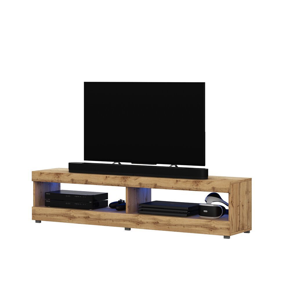 TV galdiņš Selsey Dean LED 100 cm, brūns цена и информация | TV galdiņi | 220.lv