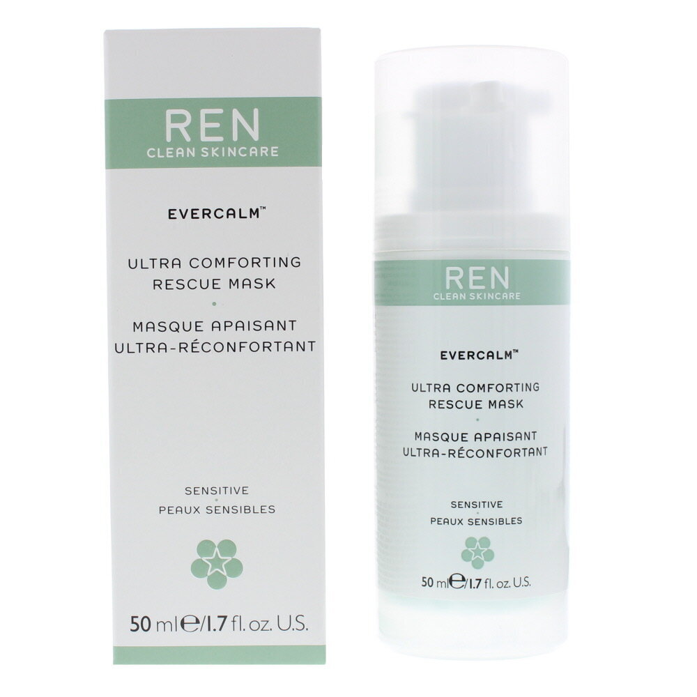 Nomierinoša sejas maska Ren Evercalm Ultra Comforting 50 ml cena un informācija | Sejas maskas, acu maskas | 220.lv