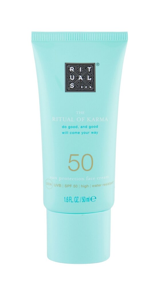 Saules sejas aizsargkrēms sievietēm Rituals Karma Sun Protection SPF50 50 ml cena un informācija | Sauļošanās krēmi | 220.lv