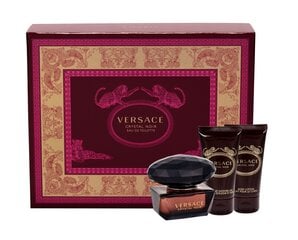 Komplekts Versace Crystal Noir: edt 50 ml + ķermeņa losjons 50 ml + dušas želeja 50 ml cena un informācija | Sieviešu smaržas | 220.lv