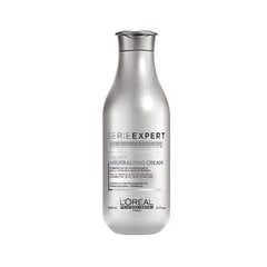 Dzeltenu toni neitralizējošs matu kondicionieris L'Oreal Serie Expert Silver Neutralising Cream 200 ml cena un informācija | Matu kondicionieri, balzāmi | 220.lv