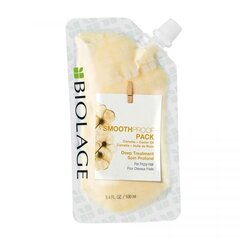 Разглаживающая маска для волос в мешочке Matrix Biolage Smoothproof Pack Deep Treatment 100 мл цена и информация | Распылите крем-спрей на волосы на расстоянии 20-25 см, расчешите их расческой. | 220.lv