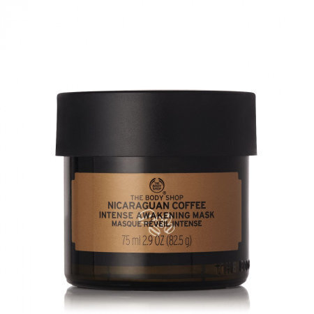 Kafijas pamošanās sejas maska The Body Shop Nicaraguan Coffee Intense 75 ml cena un informācija | Sejas maskas, acu maskas | 220.lv