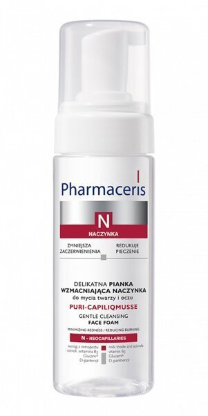 Maigs sejas un ādas ap acīm acu attīrošs līdzeklis Pharmaceris N Puri-Capiliqmusse 150 ml цена и информация | Sejas ādas kopšana | 220.lv