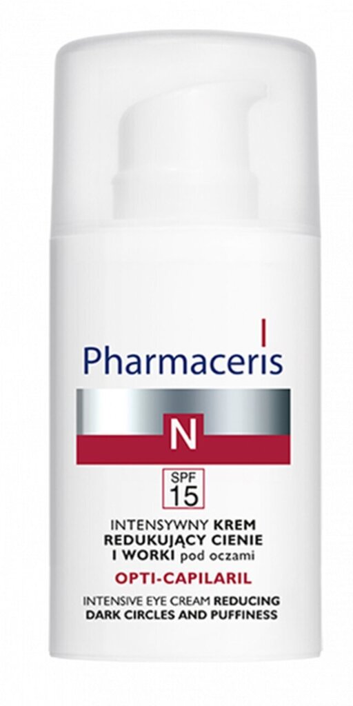 Krēms ādai ap acīm nobriedušai ādai Pharmaceris N Opti-Capilaril SPF15 15 ml цена и информация | Acu krēmi, serumi | 220.lv