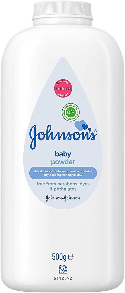 Talka pūderis bērniem Johnson's Baby Pure&Gentle 500 g cena un informācija | Bērnu kosmētika, līdzekļi jaunajām māmiņām | 220.lv