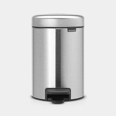 Brabantia мусорный бак NewIcon, 3 л, матовый, серый цена и информация | Мусорные баки | 220.lv