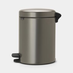 Brabantia мусорное ведро NewIcon, 5 л, серый цена и информация | Мусорные баки | 220.lv