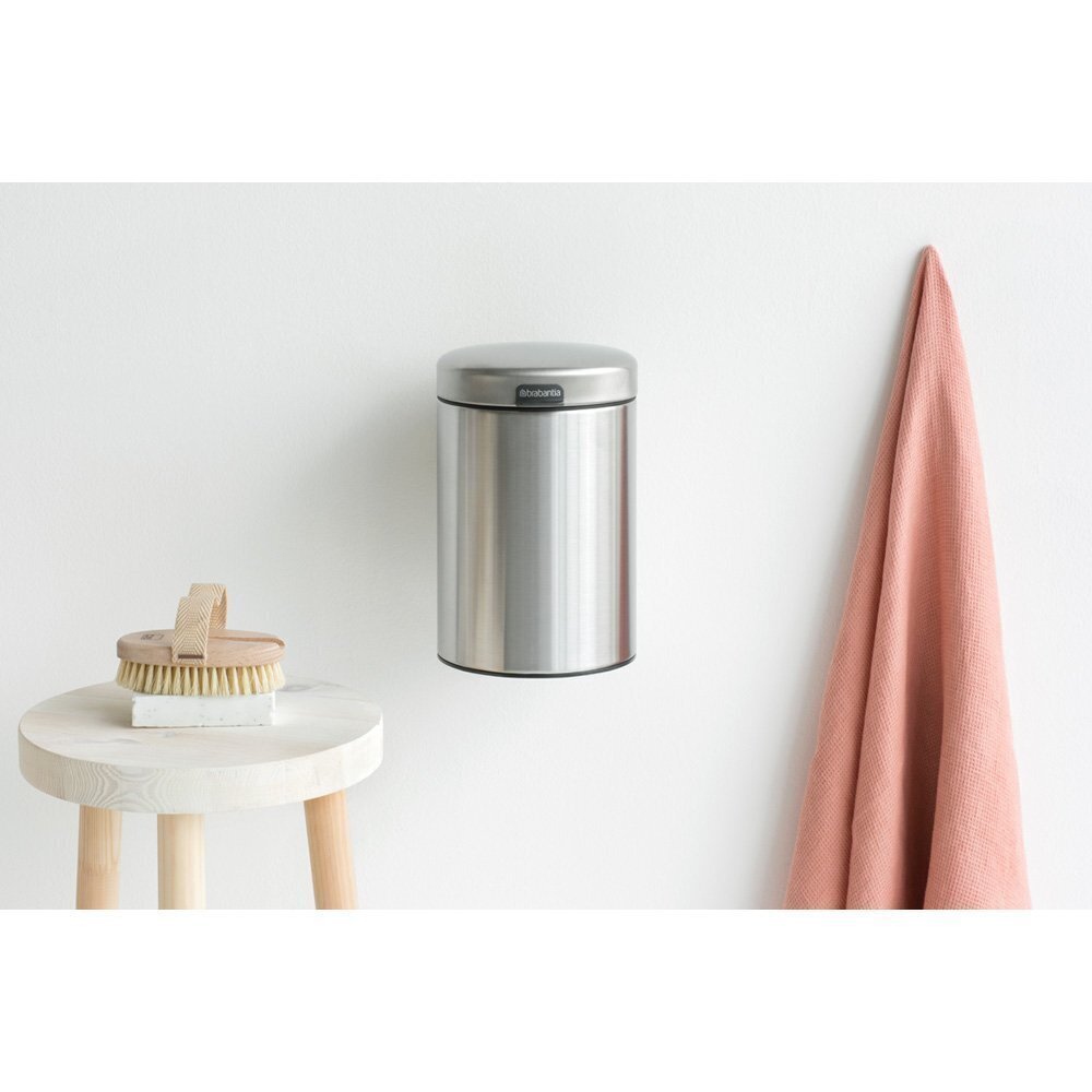 Miskaste NewIcon, 3L, matēts tērauds, Brabantia цена и информация | Miskastes | 220.lv