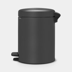 Brabantia miskaste NewIcon, 5 l, tumši pelēka цена и информация | Мусорные баки | 220.lv