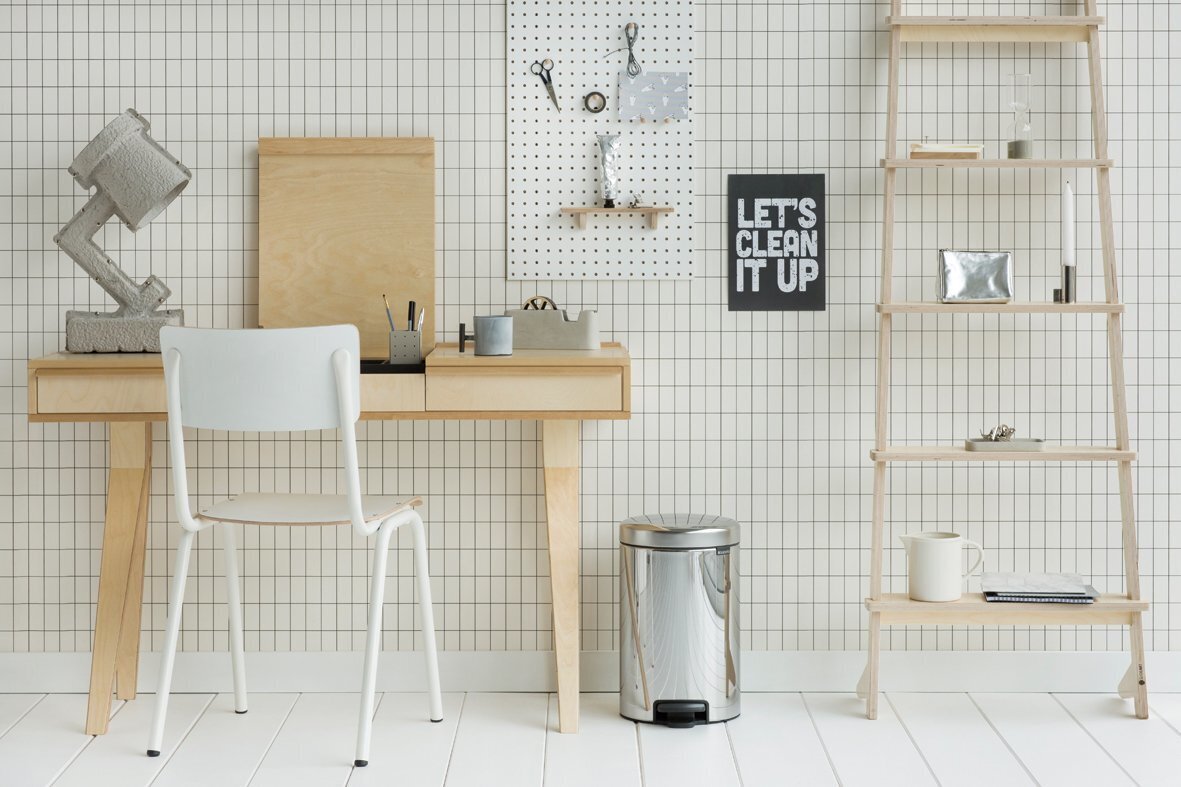 Miskaste ar pedāli, NewIcon, 12l, brilliant steel, Brabantia cena un informācija | Miskastes | 220.lv