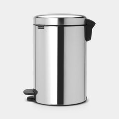 Miskaste ar pedāli, NewIcon, 12l, brilliant steel, Brabantia cena un informācija | Miskastes | 220.lv