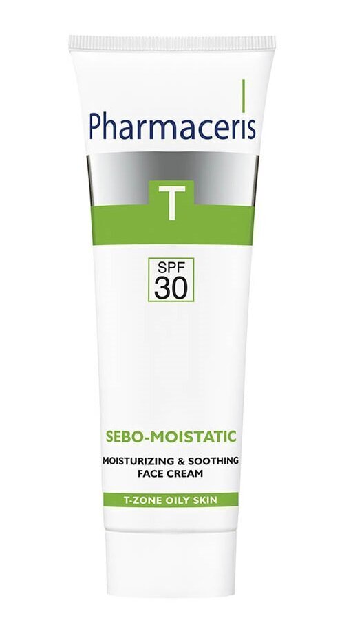 Nomierinošs sejas krēms Pharmaceris T Sebo Moistatic, SPF30, 50 ml цена и информация | Sejas krēmi | 220.lv