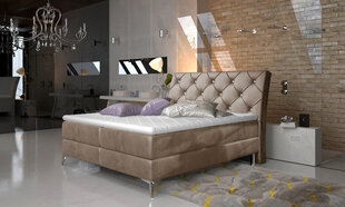 Кровать NORE Adel, 160х200 см, светло-коричневая цена и информация | Кровати | 220.lv