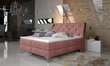 Gulta NORE Adel, 180x200 cm, rozā цена и информация | Gultas | 220.lv