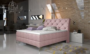 Кровать NORE Adel, 180х200 см, светло-розовая цена и информация | Кровати | 220.lv