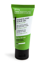 Sejas skrubis IDC Institute Sugar and Kiwi 60 ml cena un informācija | Sejas ādas kopšana | 220.lv