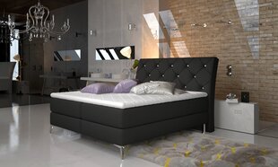 Кровать NORE Adel, 180х200 см, черная цена и информация | Кровати | 220.lv