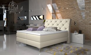 Кровать NORE Adel, 140x200 см, кремовая цена и информация | Кровати | 220.lv
