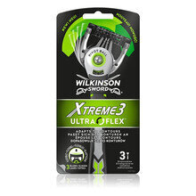 WILKINSON SWORD Xtreme3 Ultra Flex vienriezējie skuvekļi, 3gab cena un informācija | Skūšanās piederumi, kosmētika | 220.lv