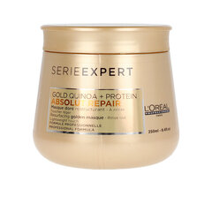 Регенерирующая маска для волос L'Oreal Professionnel Serie Expert Absolut Repair Gold Quinoa + Protein 250 мл цена и информация | Средства для укрепления волос | 220.lv
