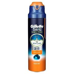 Skūšanās želeja Gillette Fusion Proglide Sensitive Active Sport 2in1 170 ml cena un informācija | Skūšanās piederumi, kosmētika | 220.lv