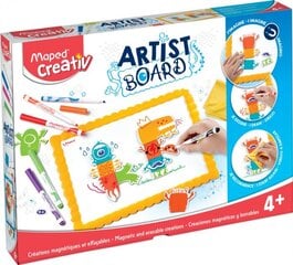 MAPED Creativ baltās tāfeles komplekts ar magnetiem 4+ цена и информация | Развивающие игрушки | 220.lv