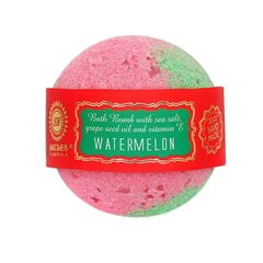 Бурлящий шарик для ванной «WATERMELON» с морской солью и маслом из виноградных косточек, Saules fabrika, 145 гр. цена и информация | Масла, гели для душа | 220.lv