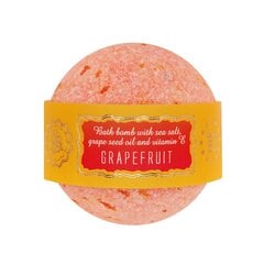 Бурлящий шарик для ванной «Grapefruit» с морской солью и маслом виноградной косточки, Saules Fabrika, 145 гр. цена и информация | Масла, гели для душа | 220.lv