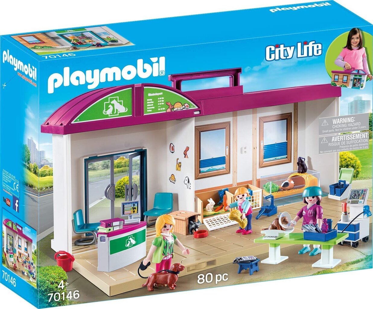 70146 Playmobil City Life Ceļojošā dzīvnieku klīnika cena un informācija | Konstruktori | 220.lv