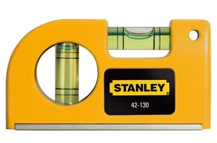 Stanley 042130 Карманный горизонтальный / вертикальный магнитный уровень цена и информация | Механические инструменты | 220.lv