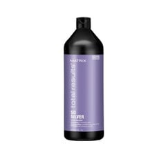Dzeltenu toņu neitralizējošs šampūns gaišiem matiem Matrix Total Results So Silver Color Obsessed 1000 ml цена и информация | Шампуни | 220.lv