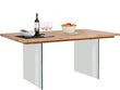 Pusdienu galds Notio Living Megan 180 cm, gaiši brūns cena un informācija | Virtuves galdi, ēdamgaldi | 220.lv