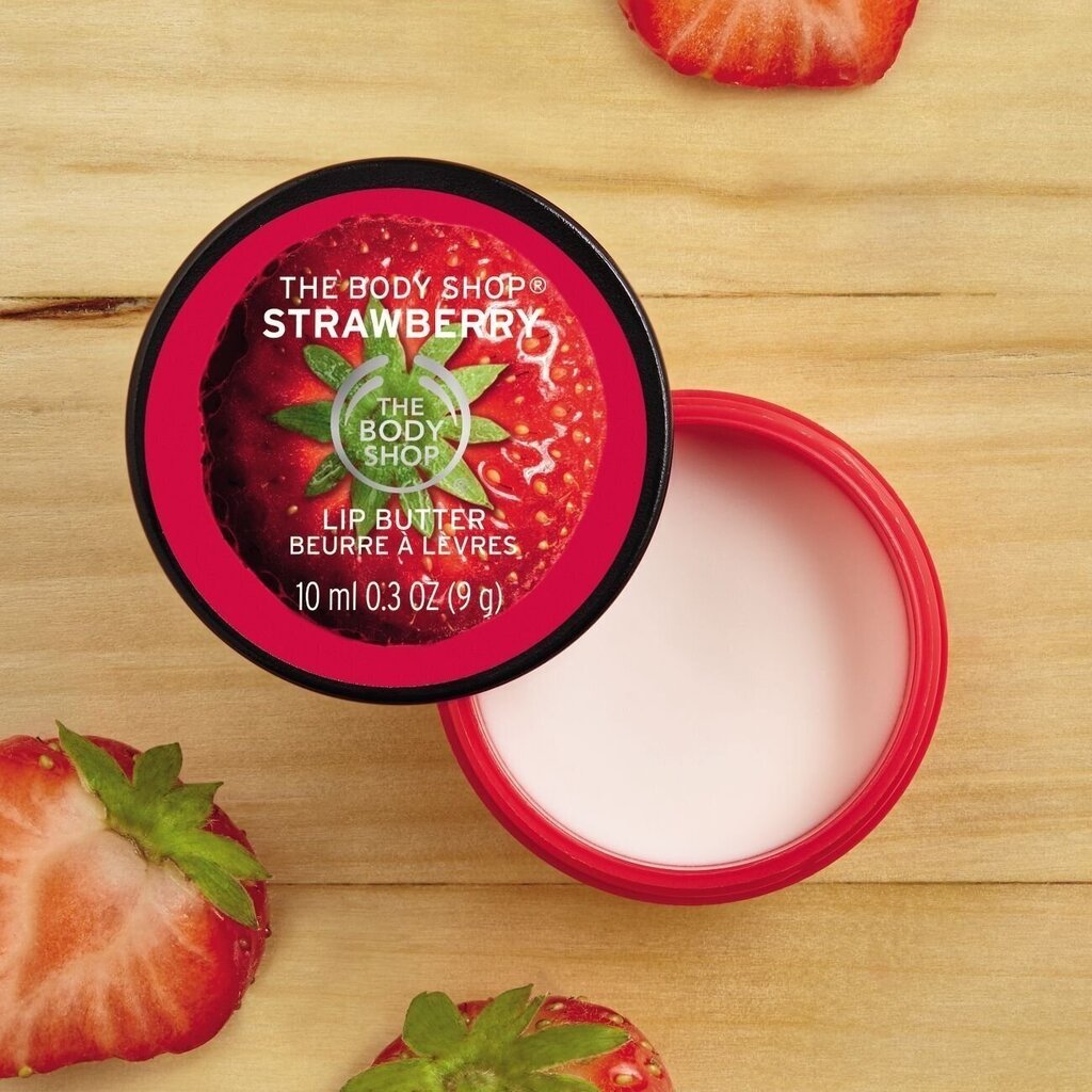 Lūpu balzams The Body Shop Strawberry 10 ml cena un informācija | Lūpu krāsas, balzāmi, spīdumi, vazelīns | 220.lv