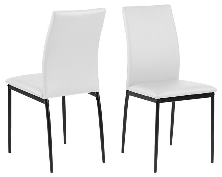4-u krēsliņu komplekts Demina, balts cena un informācija | Virtuves un ēdamistabas krēsli | 220.lv