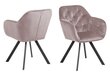 Krēsls Lola, gaiši rozā cena un informācija | Virtuves un ēdamistabas krēsli | 220.lv