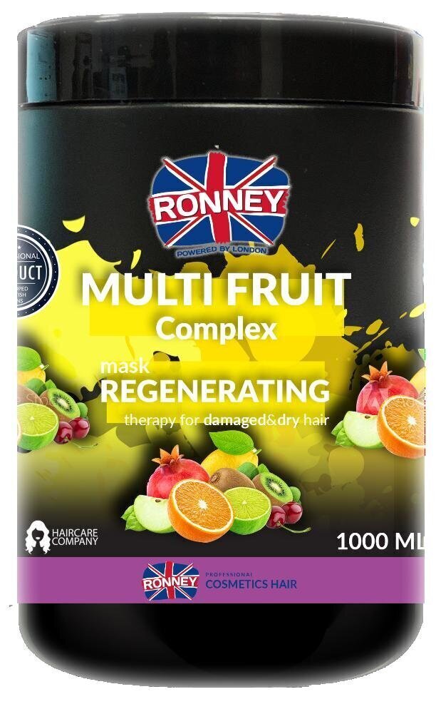 Reģenerējoša matu maska Ronney Professional Multi Fruit Complex Regenerating 1000 ml цена и информация | Matu uzlabošanai | 220.lv