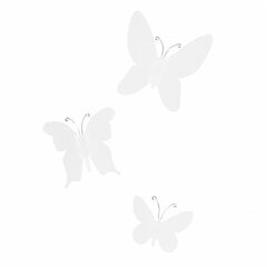 Декор на стену Umbra Mariposa 9 шт, белый цена и информация | Декоративные наклейки | 220.lv