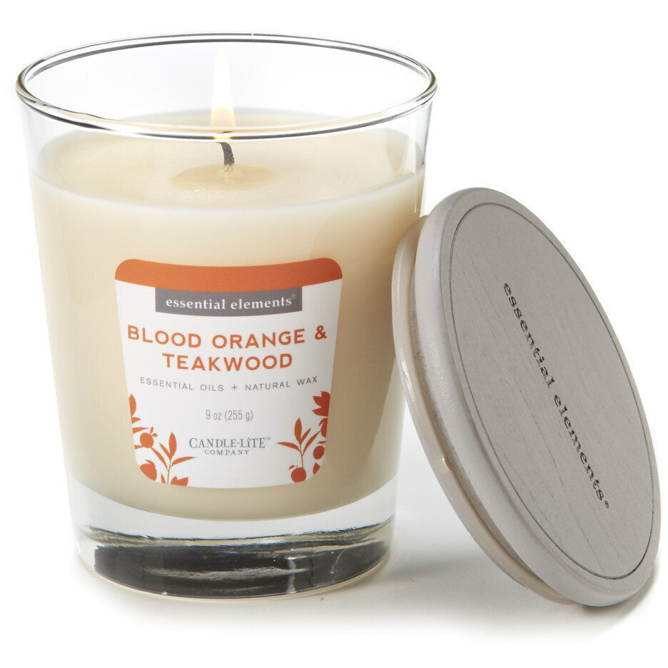 Candle-Lite aromātiska svece ar vāciņu Blood Orange & Teakwood, 255 g cena un informācija | Sveces un svečturi | 220.lv