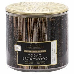 Candle-Lite ароматическая свеча с крышечкой Tobac Ebonywood, 396 г цена и информация | Подсвечники, свечи | 220.lv