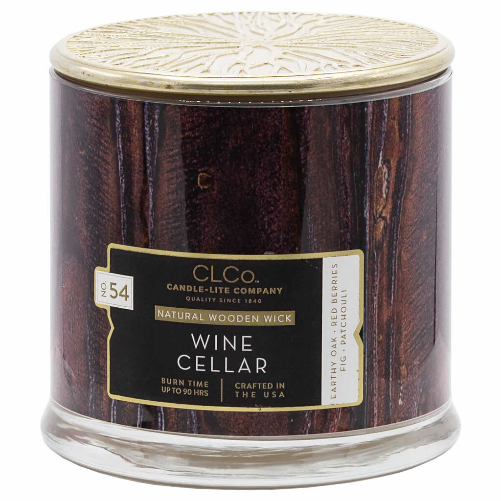 Candle-Lite aromātiska svece ar vāciņu Wine Cellar, 396 g cena un informācija | Sveces un svečturi | 220.lv