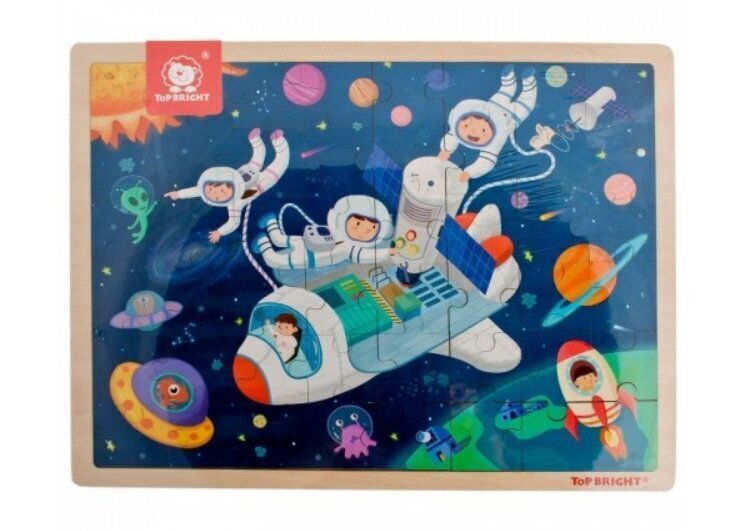 Top Bright koka puzle Kosmoss, 48 det. цена и информация | Rotaļlietas zīdaiņiem | 220.lv