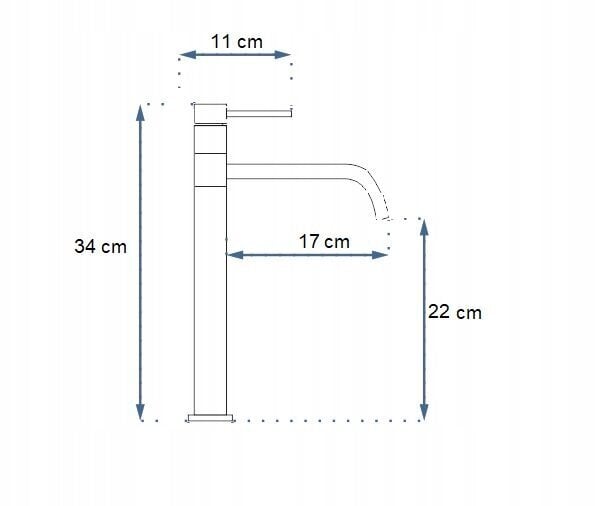 Izlietnes jaucējkrāns REA Lugano slim high Chrom цена и информация | Jaucējkrāni | 220.lv